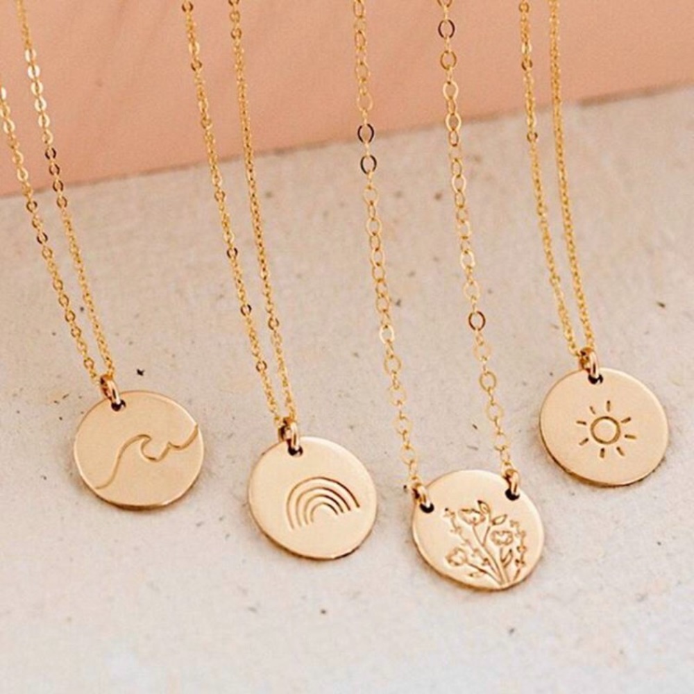 "Ride the Wave” Ocean Boho Trendy Charm Necklace - Picture 6 of 9
